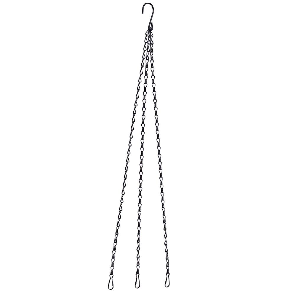 5pcs Flower Pot Hanging Chain Basket Flower Pot 3 Point Garden Plant Hanger With Hooks