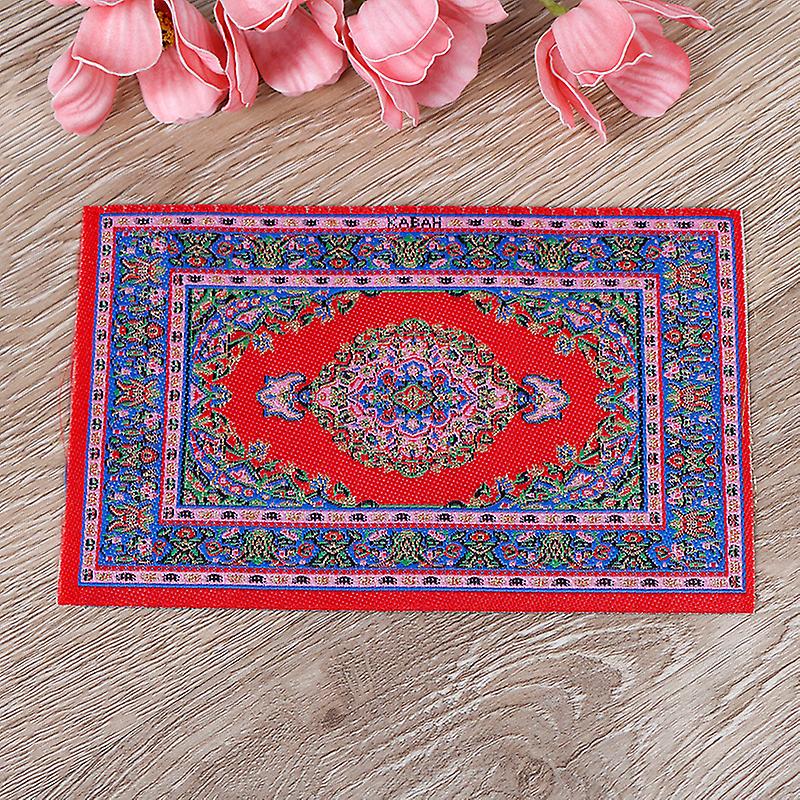Dollhouse Mini Carpet Mat 1:12 Dollhouse Miniature Dollhouse Accessories Kit