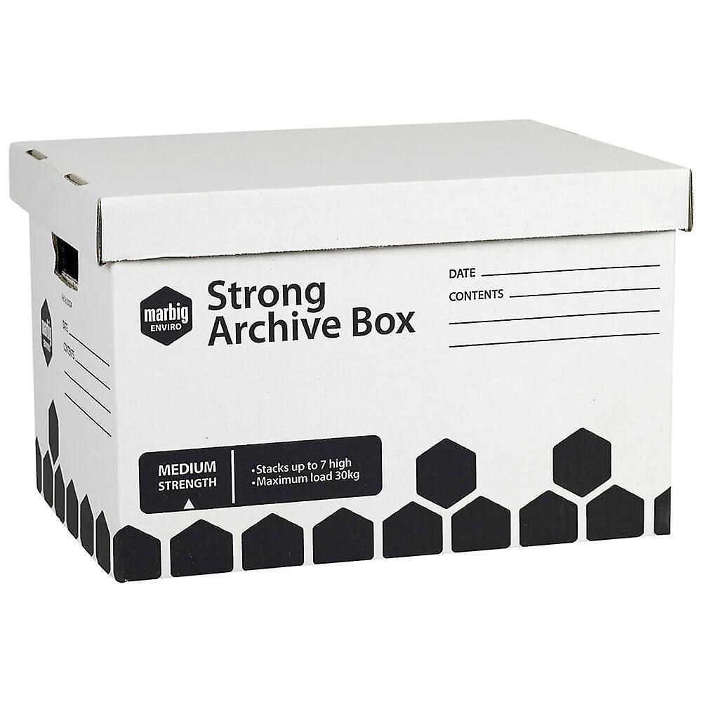 Marbig Strong Archive Box Burst Resistant Base Durable Premium High Quality