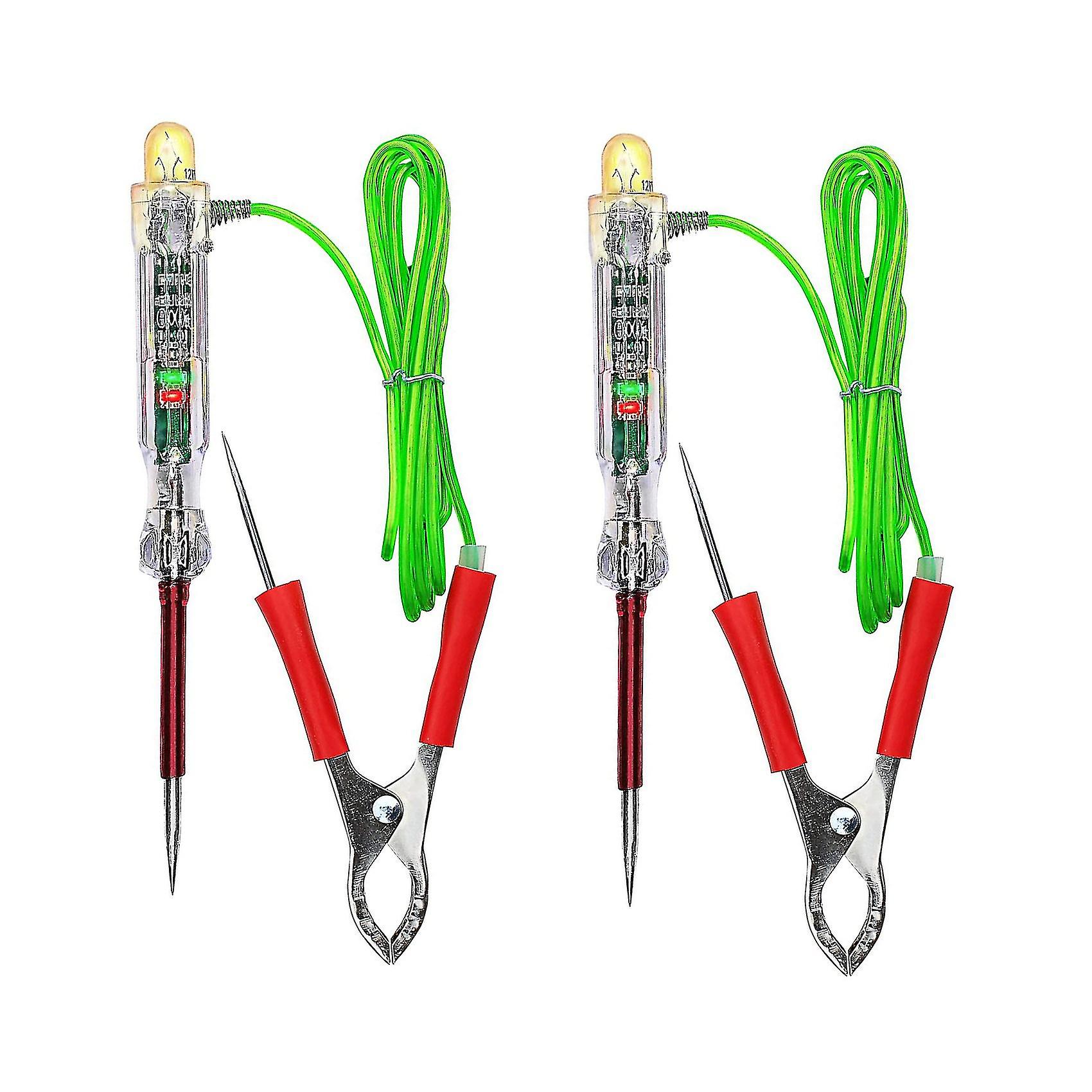 Automotive Circuit Tester, Test Light Automotive 3-24 Volt Tester, Dual Probes Pu Antifreeze Cable