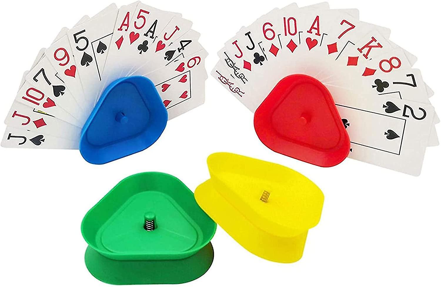 Set Of 4 Gaming Card Holders - Playing Card Holders