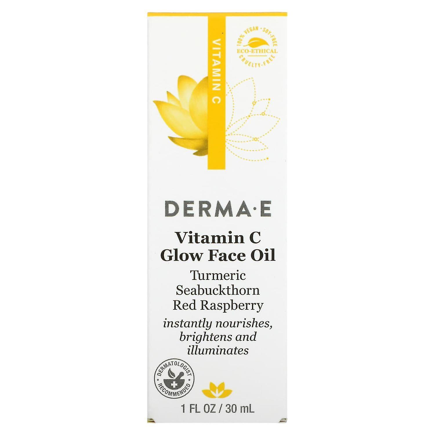 DERMA E, Vitamin C Glow Face Oil, 1 fl oz (30 ml)
