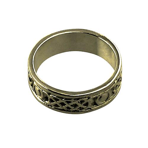 9ct Gold 6mm Celtic Wedding Ring Size Q