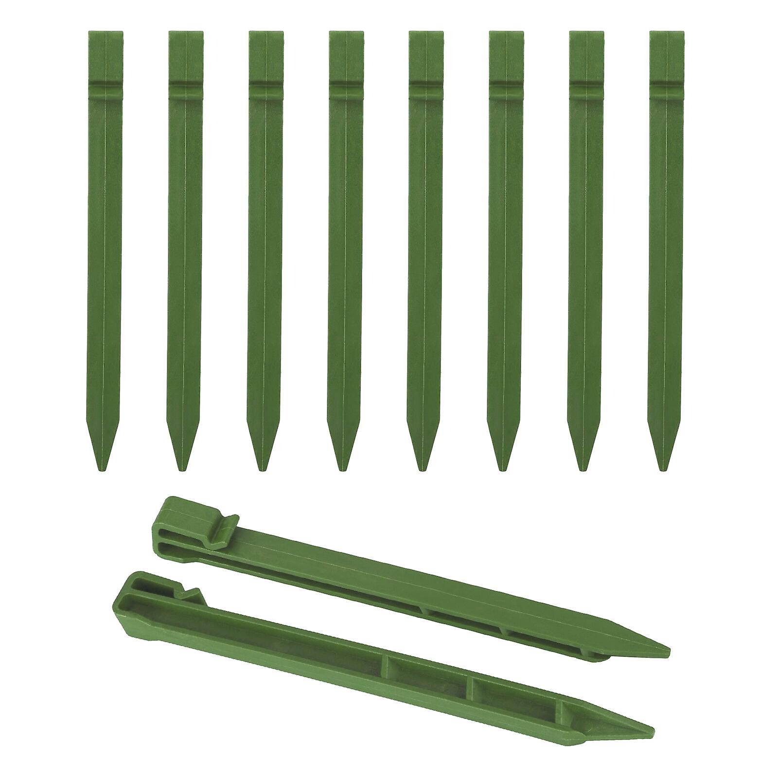10pcs/set Nails Floor Sticks Anchor Garden Pegs Multifunctional Hook Design Courtyard Fixed Tents Reusable