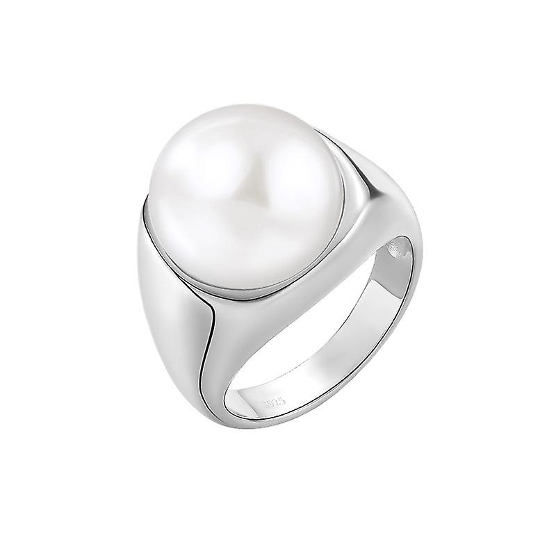 S925 Sterling Silver Pearl Ring