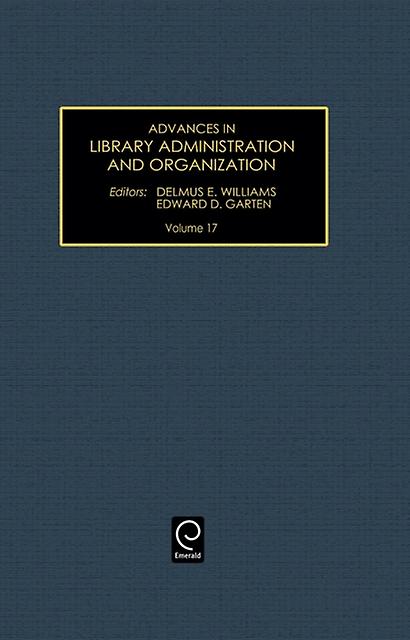 Advances In Library Administration And Organization Hardback Book