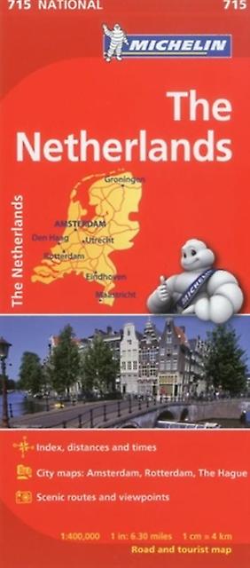 The Netherlands  Michelin National Map 715 by Michelin Sheet map folded Book