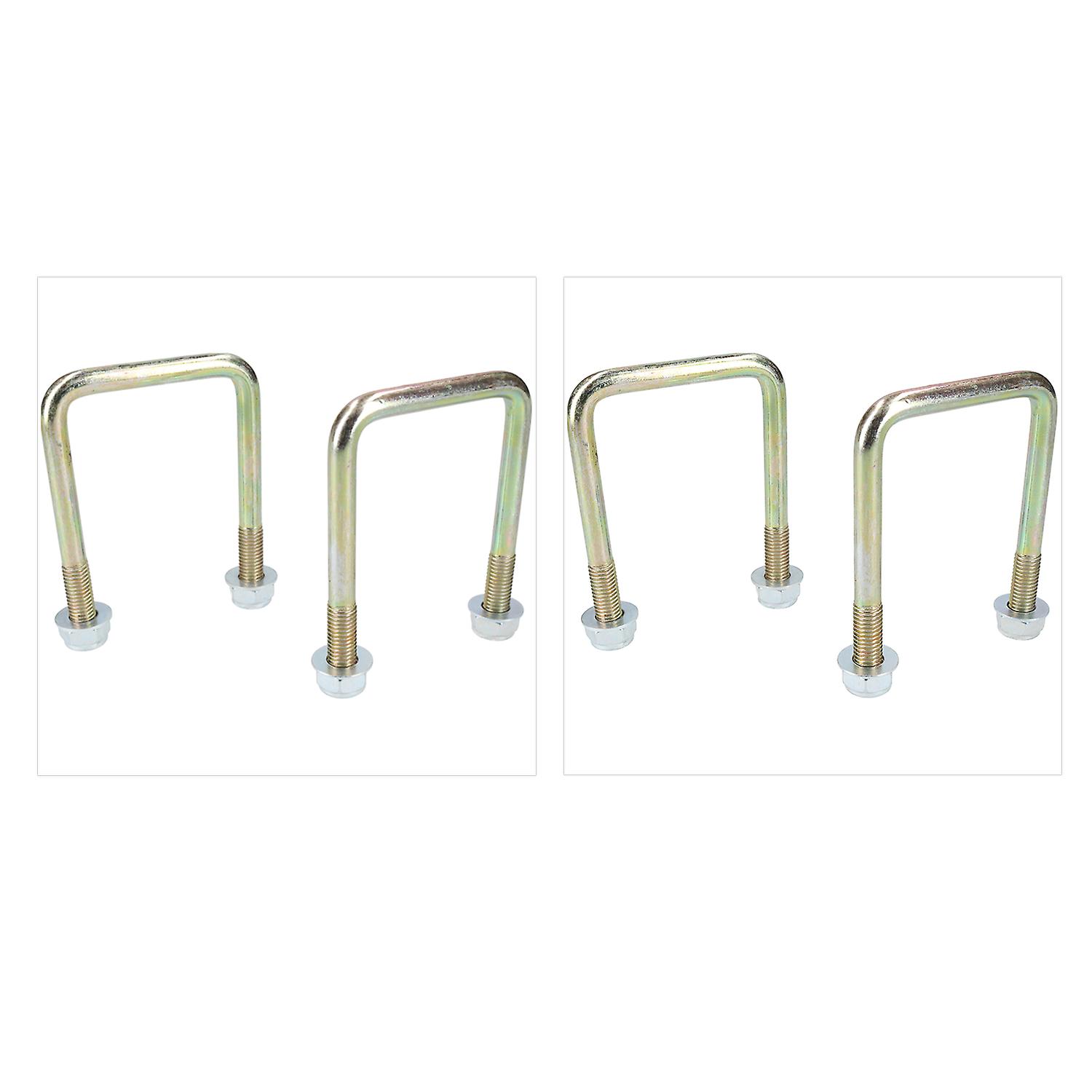 4 Pack M10 60mm x 90mm U-Bolt N-Bolt for Trailers with Nuts HIGH TENSILE