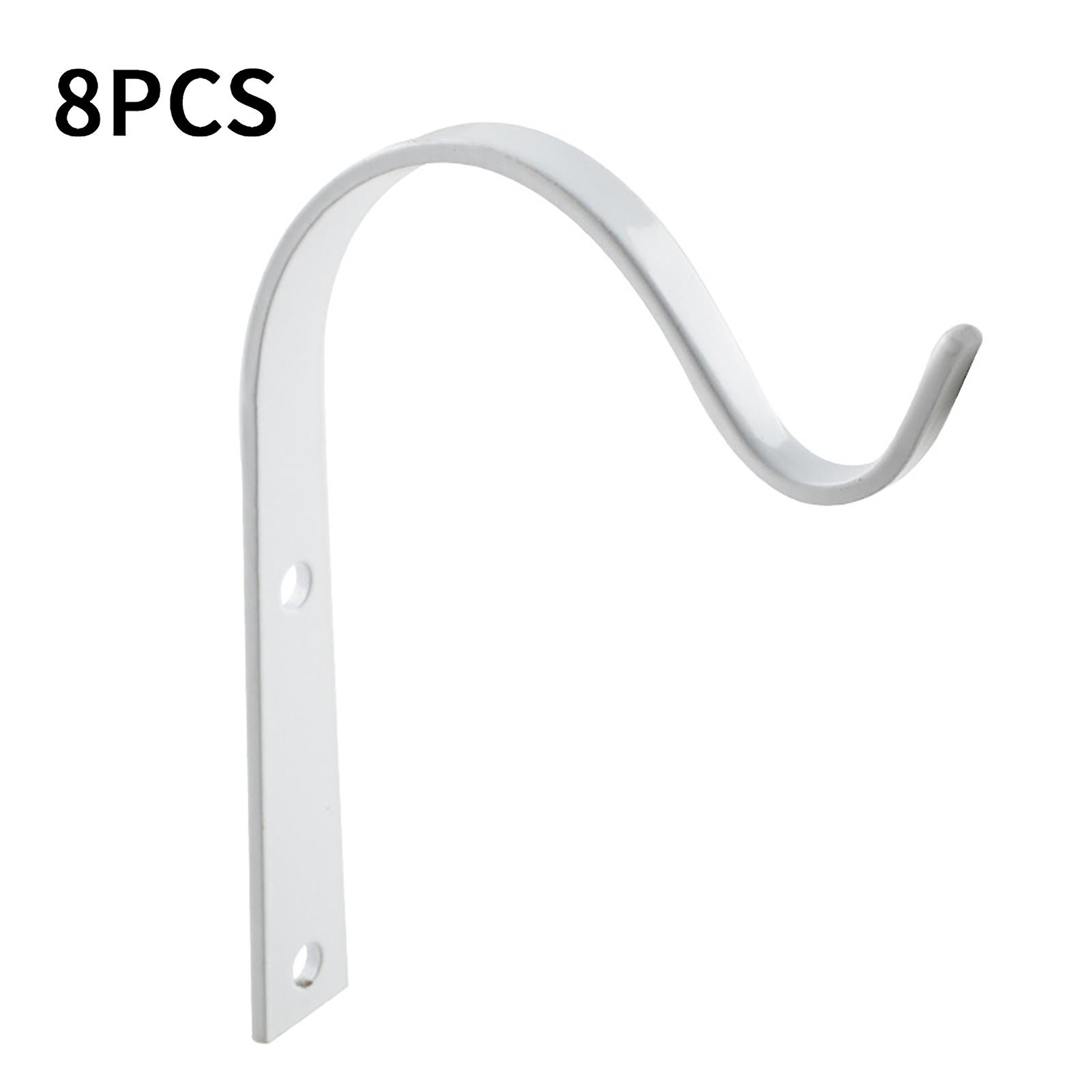 Curved Hanging Iron Hooks Basket Holder Withstand The Erosion Of Rain Snow And Sunlight For Hanging Flower Baskets Flower Pots