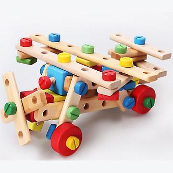 Wooden Multifunctional Disassembly Nut Combination Toy