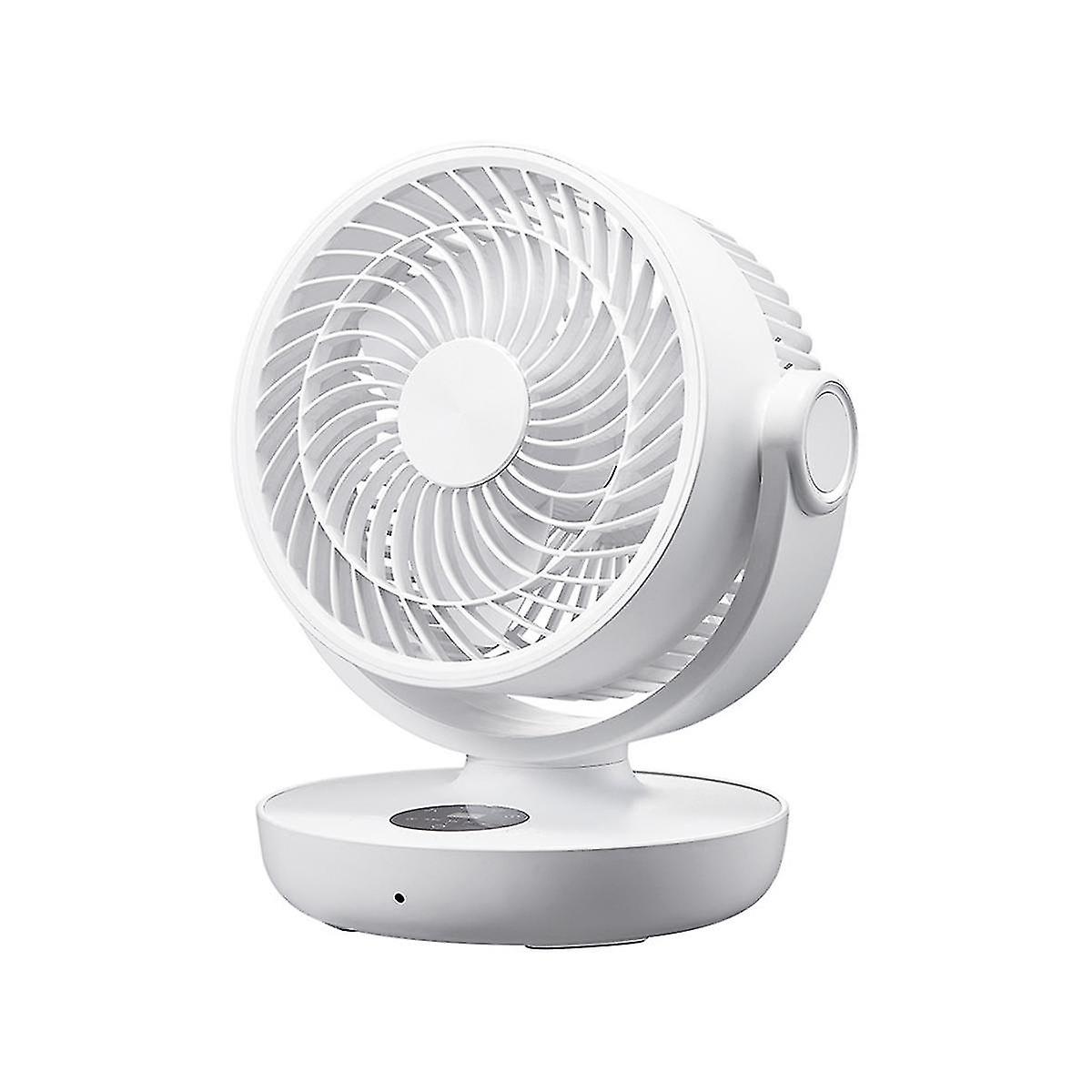 10000mah Battery Air Circulation Fan Home Portable Shaking Head Fan Desktop Usb Charging Remote Con