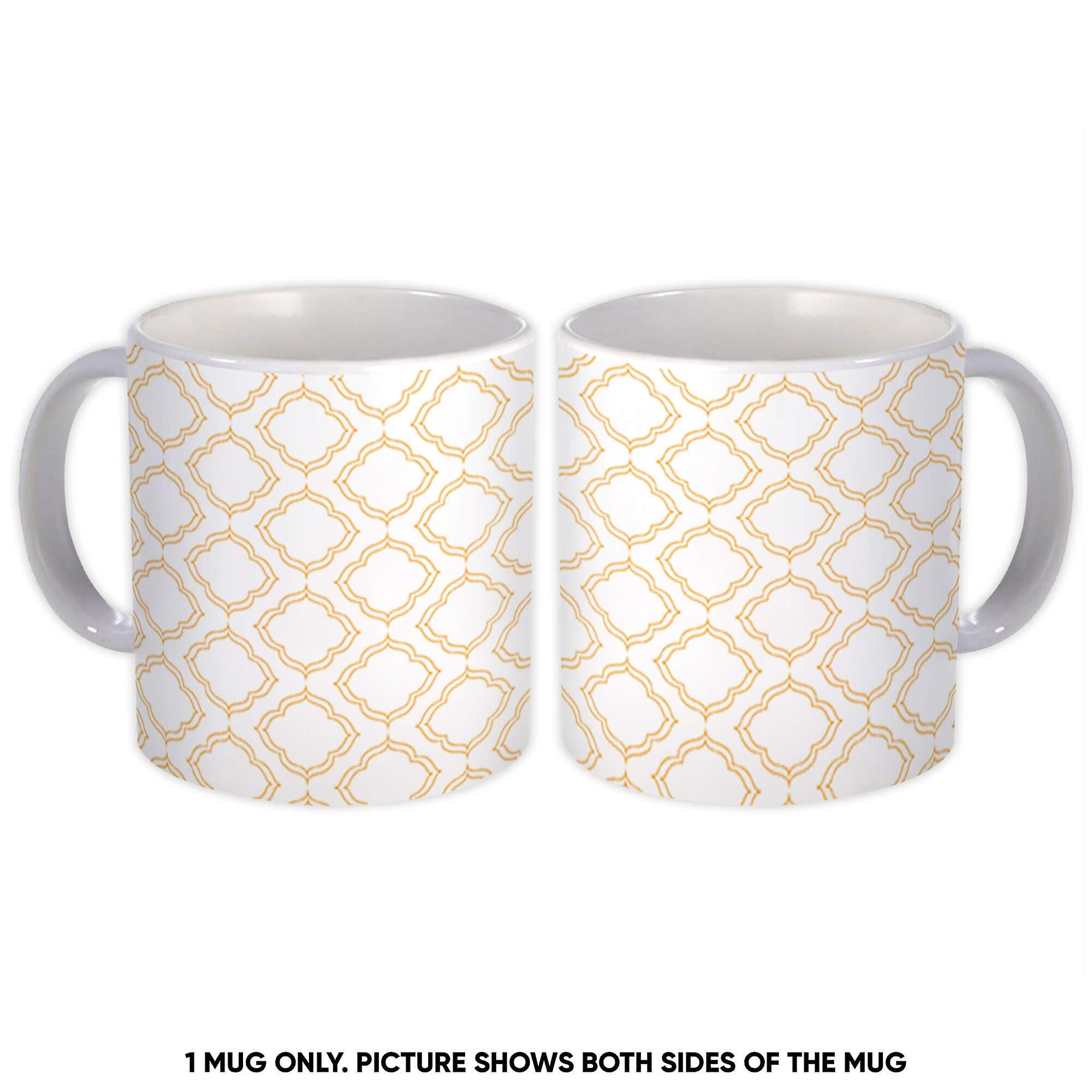 Gift Mug: Quatrefoil Pattern Seamless