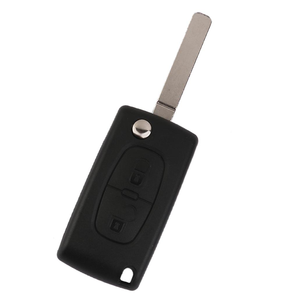 2 Button Pad Remote Key shell case With Blade fits Citroen C2/C3/C4/C5/C6