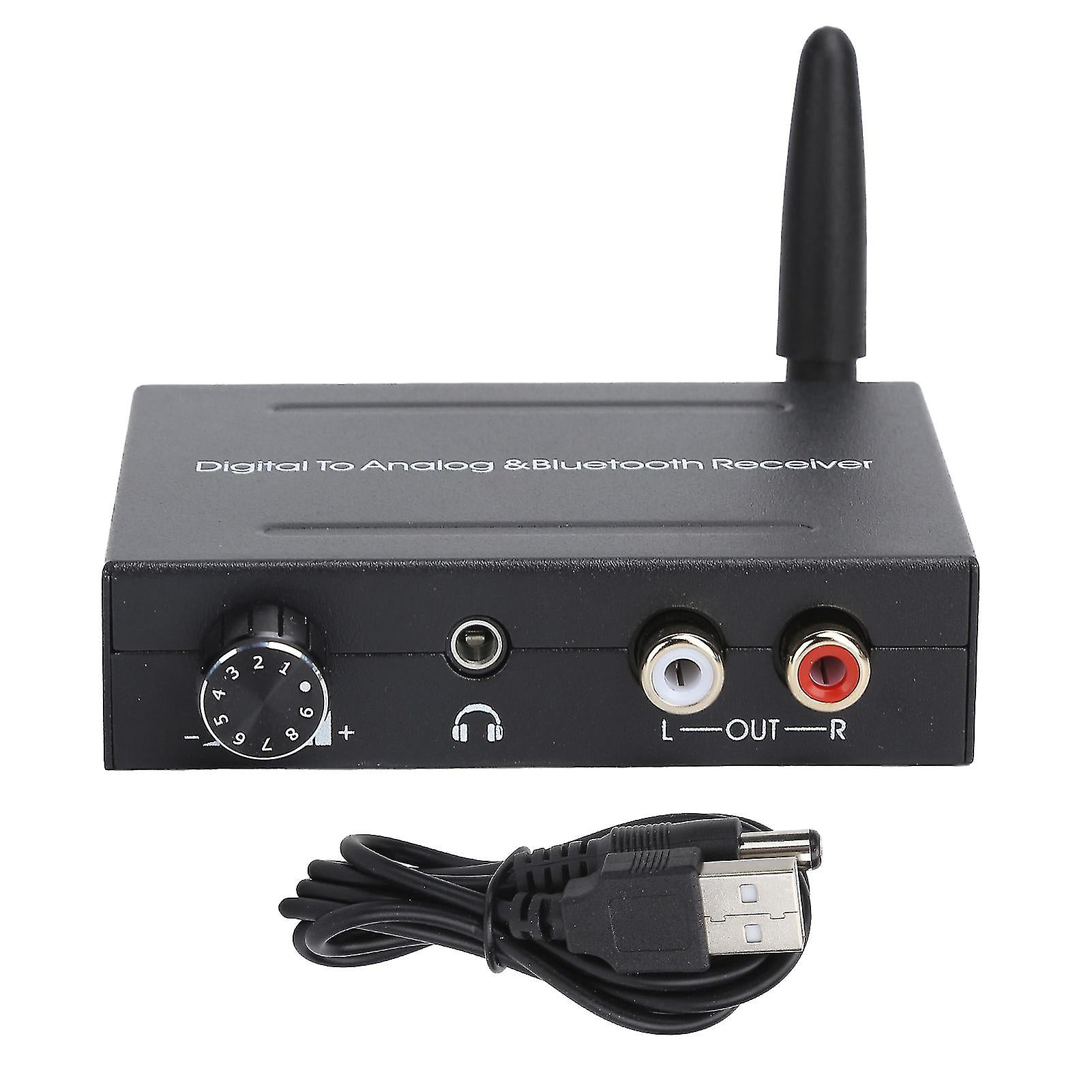 Digital To Analog Audio Converter Bluetooth Receiver Optical Coaxial Audio Converter