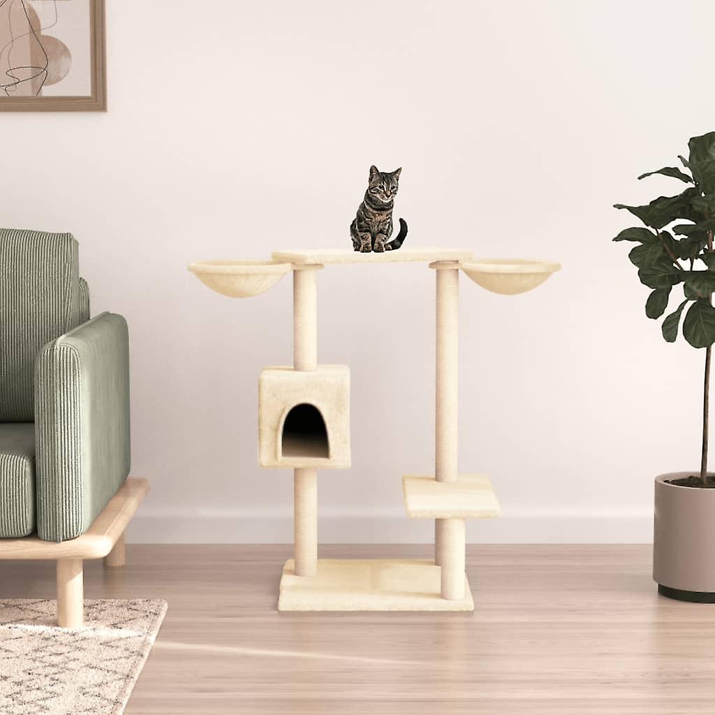 Scratching post with scratching posts cream 82 cm