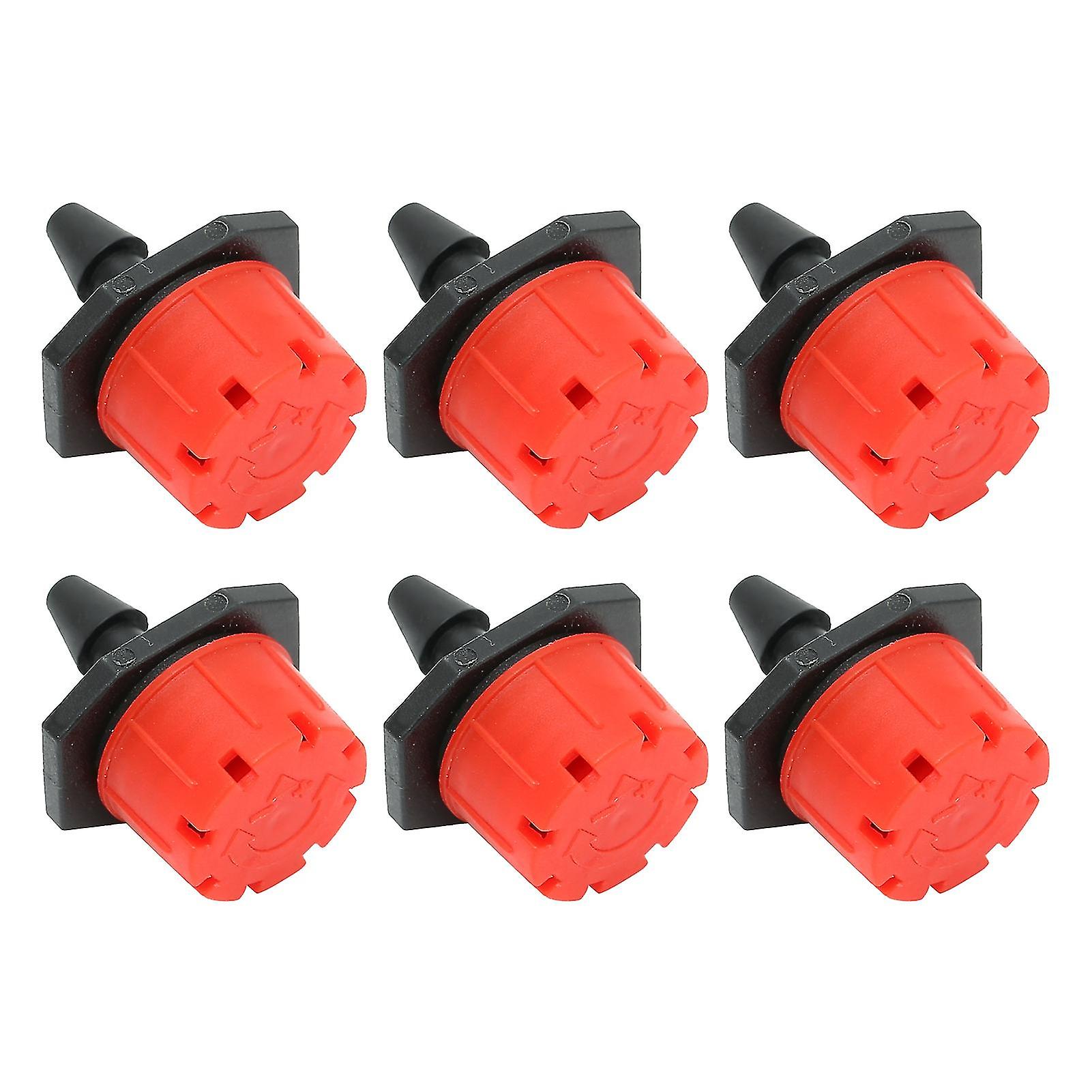 Watering Emitter 100PCS 360 Degree Adjustable Irrigation Sprinkler 1/4in Drip Irrigation Emitter for Watering SystemRed