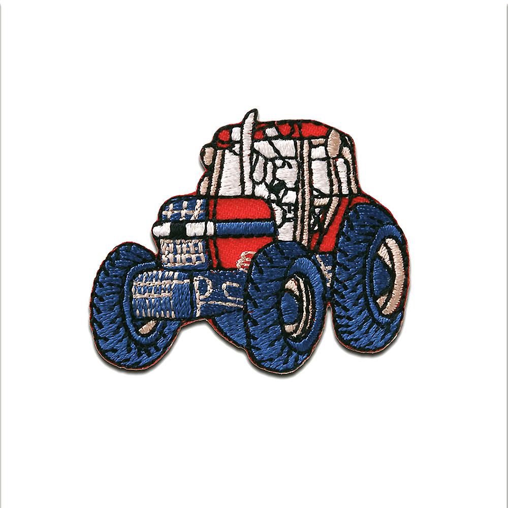 Patch - Tractor - red - 4,4x5,4cm - Iron-on patches