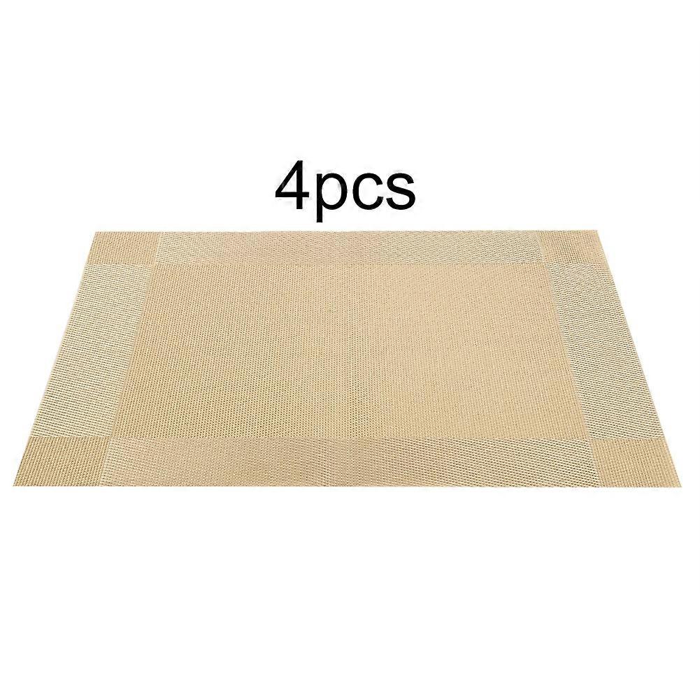 PVC Dining Table Mat Set - Fashionable Placemat, Coasters, and Table Cloth Pads for Elegant Dining Spaces