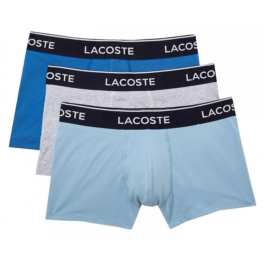 Ανδρικά Lacoste Ανδρικά Ενδύματα Lacoste Ανδρικά μπόξερ 3 Pack με επώνυμη ζώνη μέσης