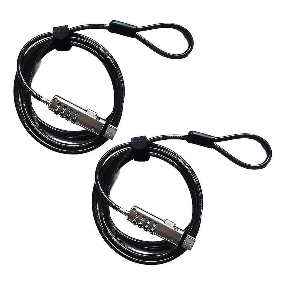 2pcs Usb Notebook Laptop Combination Lock Universal Security Usb 4 Digit Combination Lock For Pc La