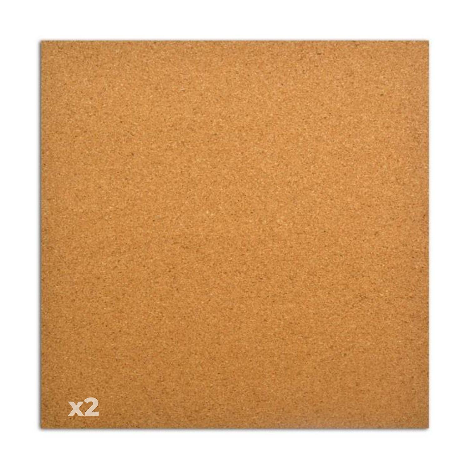 2 cork sheets 30 x 30 cm