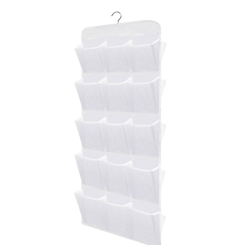 Storage Hanging Bag 30 Large Mesh Pocket Dual Sided with Rotating Hanger Wall Mounted Shoe Organizer