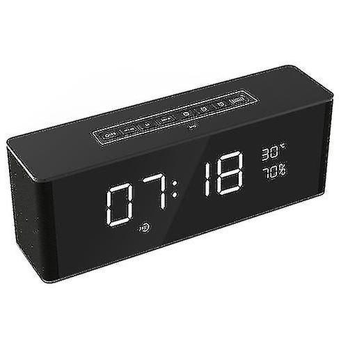 Wireless Bluetooth Speaker With Alarm Clock Fm Radio 3.5mm Aux Input Az5796