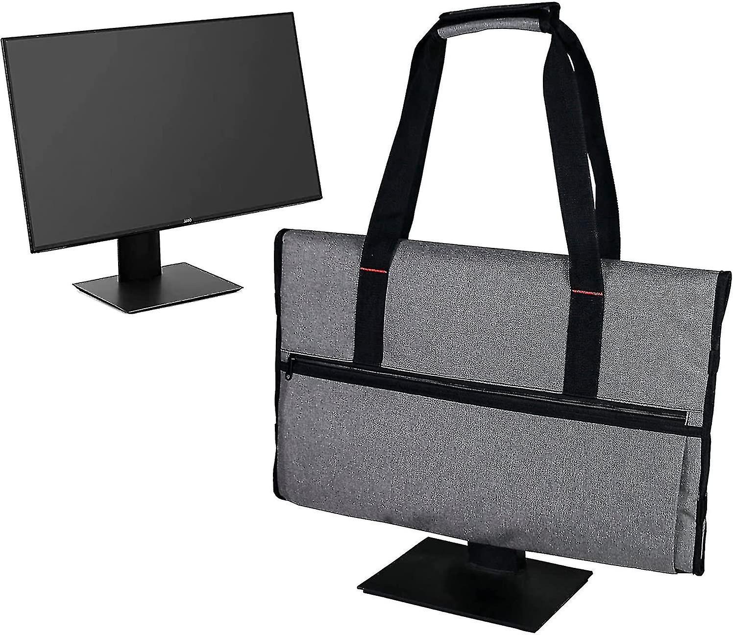 Desktop Computer Monitor Portable Carrying Case Padded Travel Bag For Universal 24" Monitors Lcd Scr