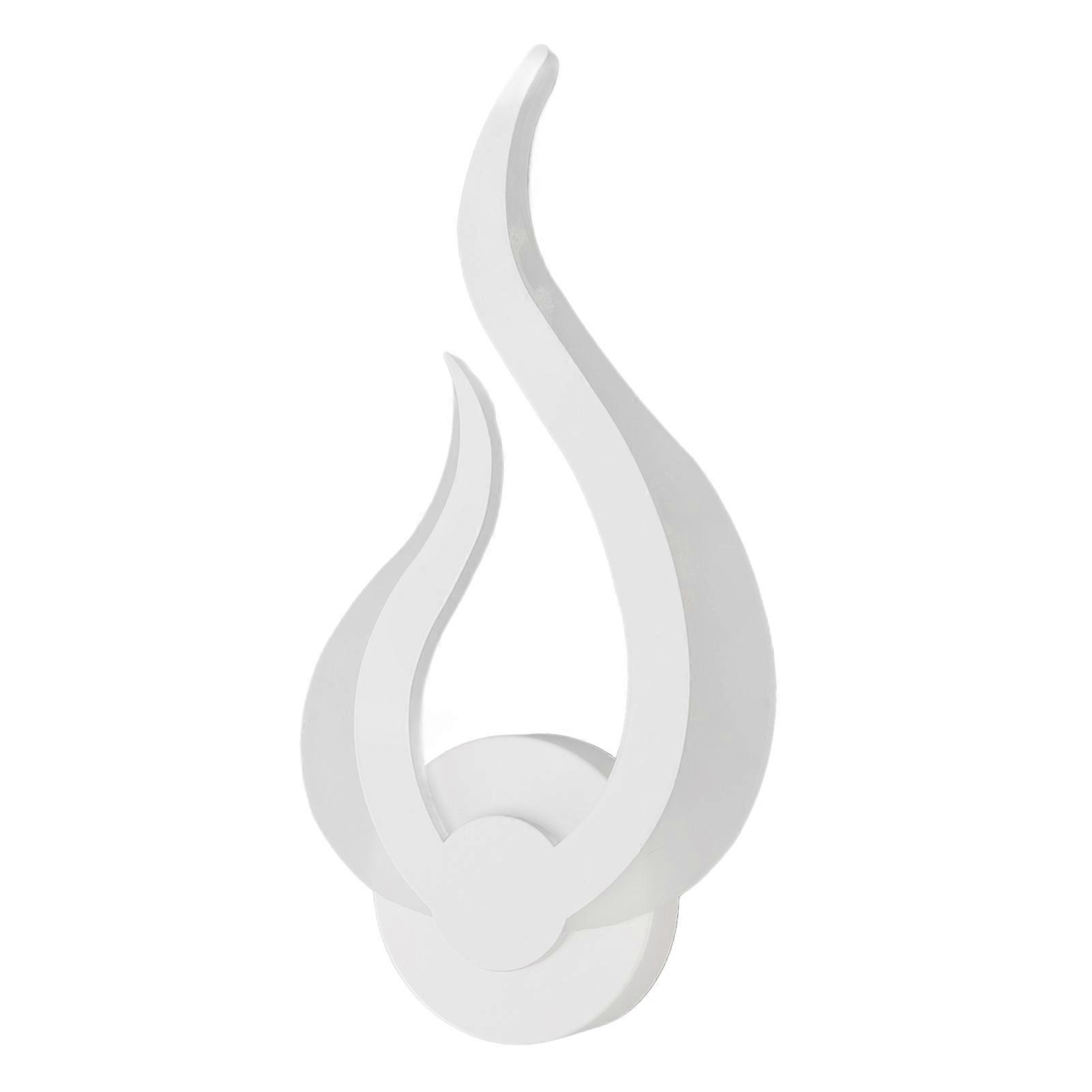 Uadme LED Wall Light Flame Shaped Simple Design Acrylic Aluminum Alloy Wall Sconce Simple Flame Wall Lamp for Study Corridor Bedroom 85?265V