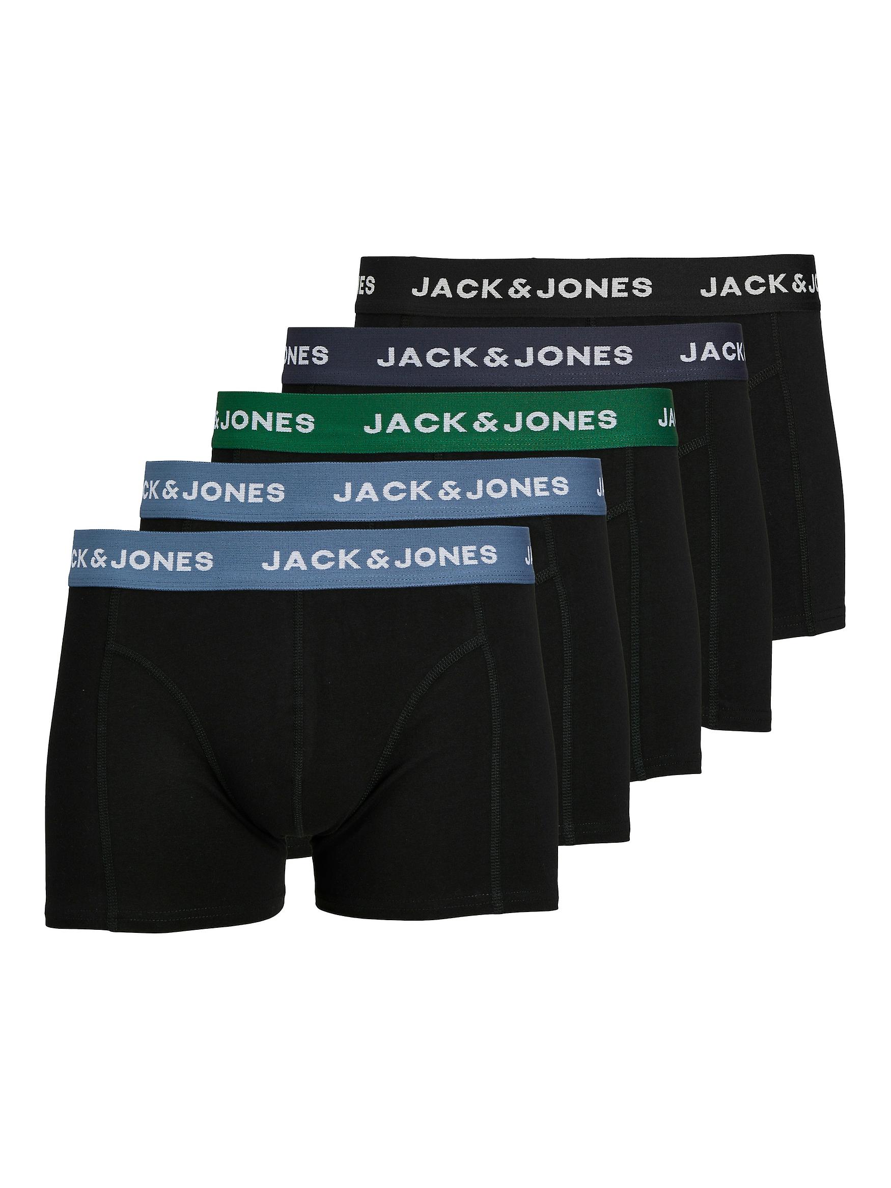 Herr Boxershorts 5-pack Grundläggande Trunks Kalsonger Logotryck JACK&JONES