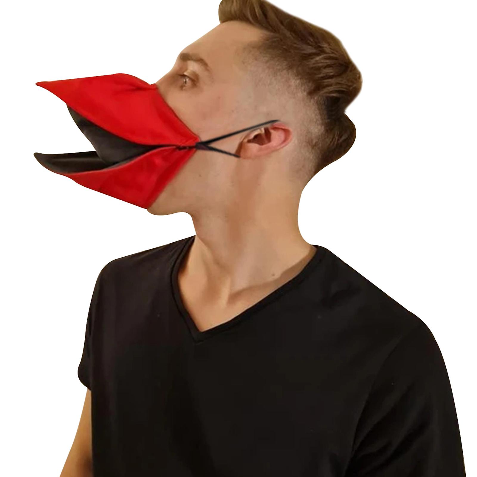 Hand Made Duck Talking Face Cover Open and Close When You Move Your Jaw