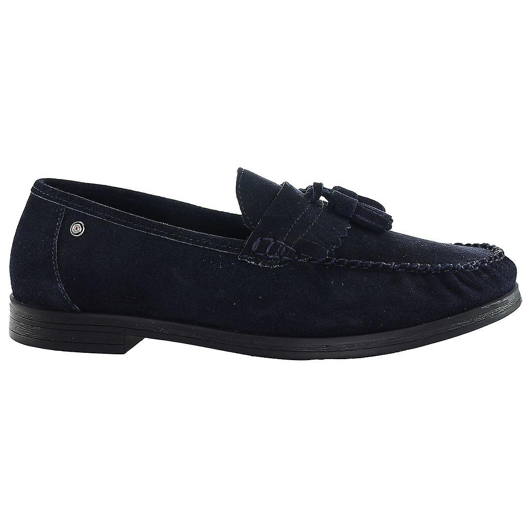 Ben Sherman Bedford Slip-On Blue Suede Leather Mens Shoes 
