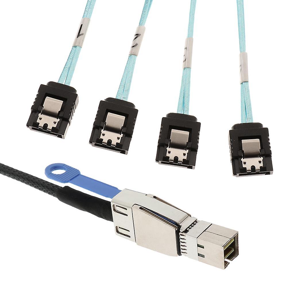 Cavo adattatore Mini SAS a 4 Sata Cavo di trasferimento HDD SFF 8644 a 4 Sata 0,5 M