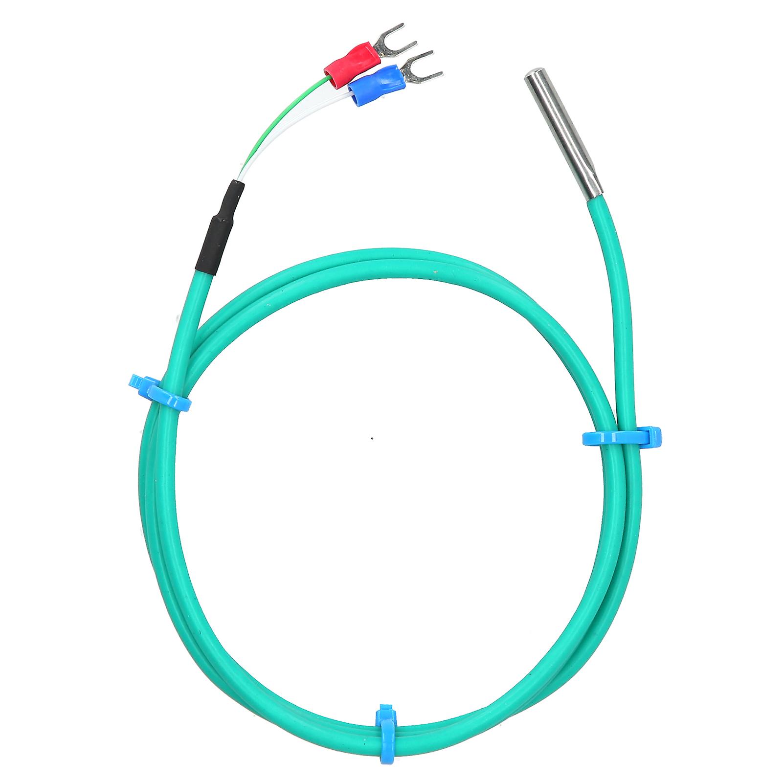 Rankomu Temp Thermocouple K Type Thermocouple Waterproof Silicone Temperature Sensor, Soft Cable Probe 5 x 30mm, 0-200℃, 2m/6.6ft, Industrial Tool