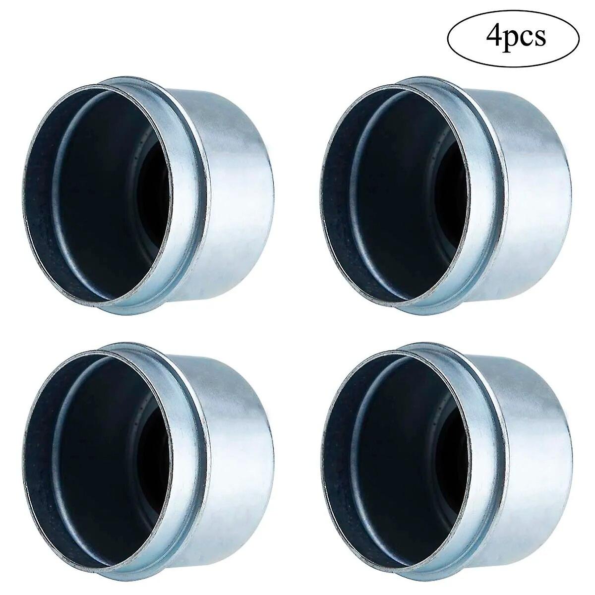 4PCS مقطورة محور تحمل الغبار قبعات مقطورة المحور الشحوم كاب عجلة مركز قبعات التشحيم يغطي مع المقابس المطاطية جديد ~ 53907