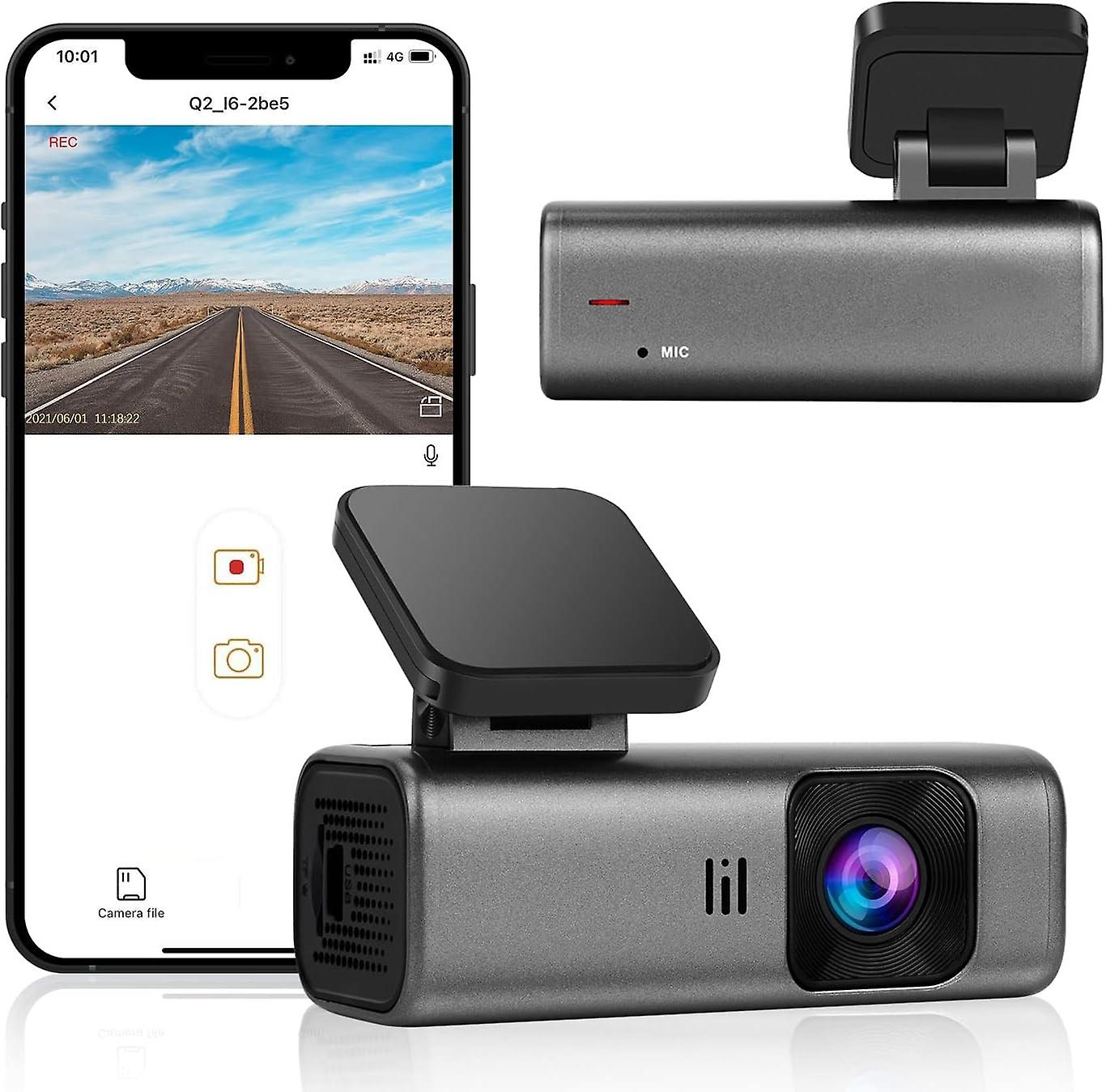 Dash Cam 2K WiFi 1440P Car Dash Cam Front, Dash Camera for Cars, Dashboard Camera Recorder with Supe