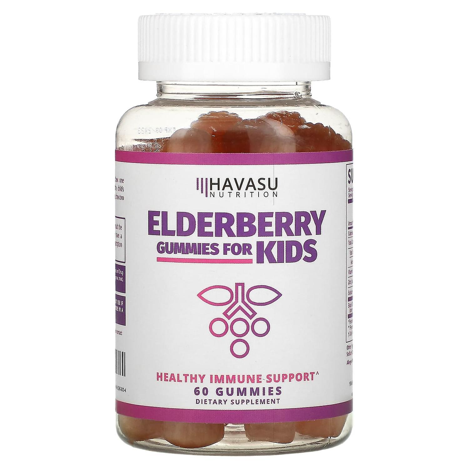 Havasu Nutrition, Elderberry Gummies for Kids, 60 Gummies