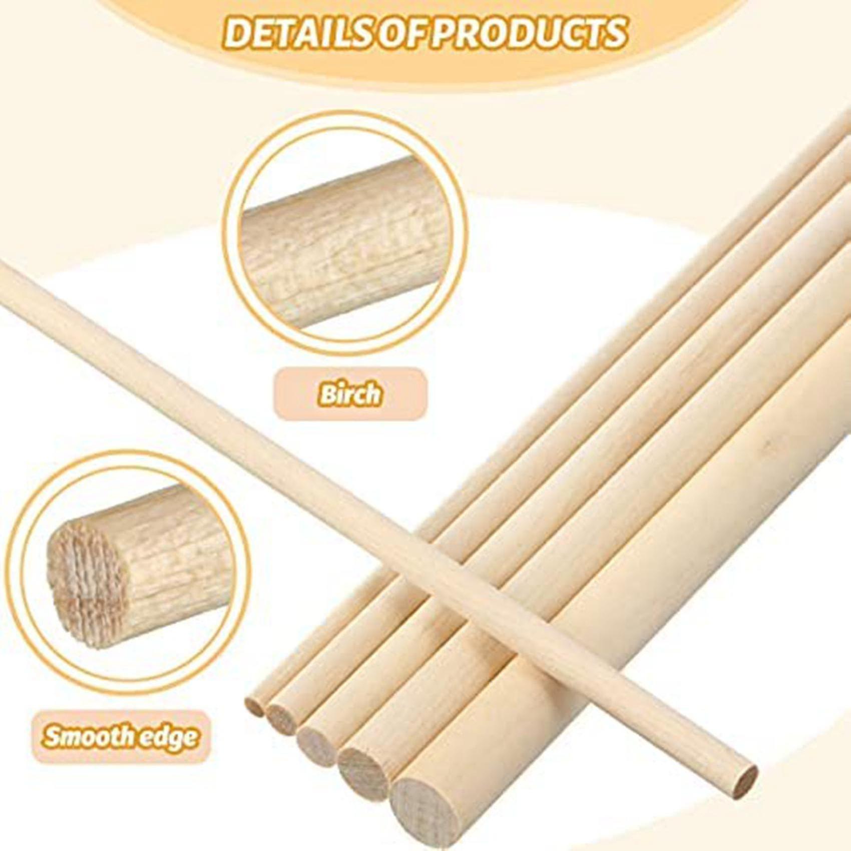 100 Bacchette in legno di betulla liscio - SHEIN ALIA