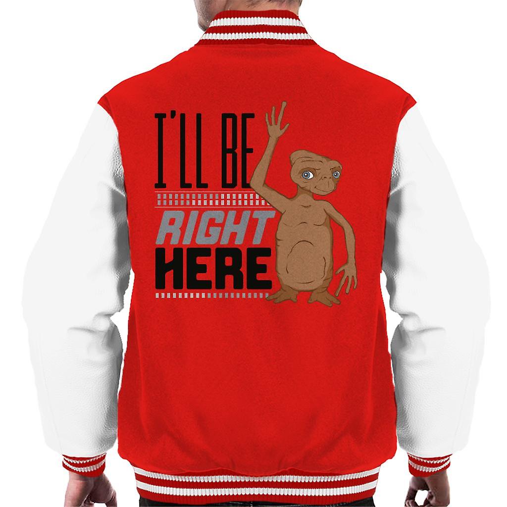 E.T. Ill Be Right Here Men's Varsity Jacket
