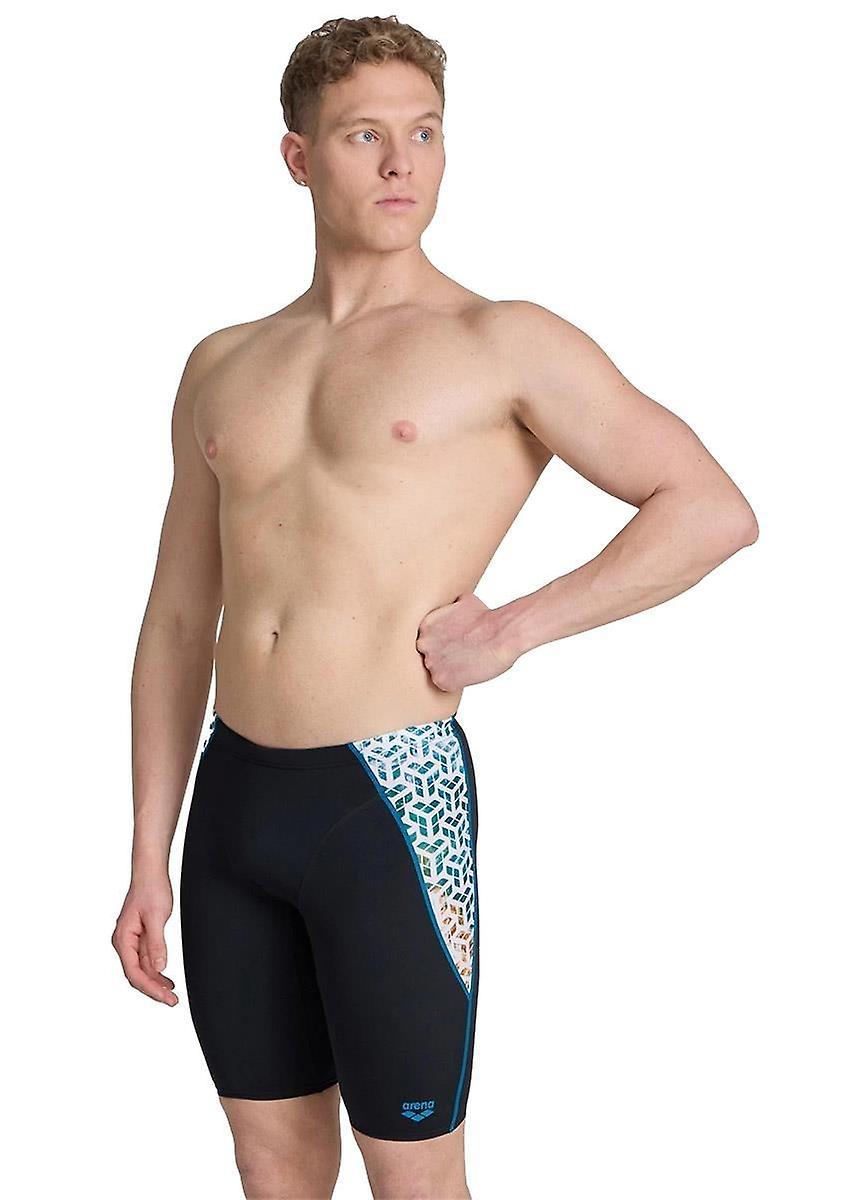 Arena Planet Water Swim Jammer - Black/White Multi - Boys