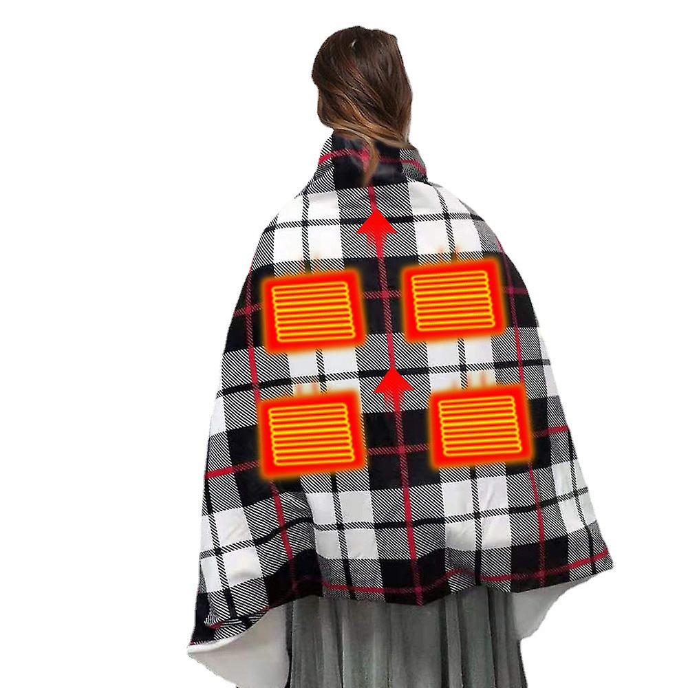 Electric Heated Throw Blanket Fast Heating Pads Super Cozy Soft 12v Thermal Three Gear Adjustable Timing