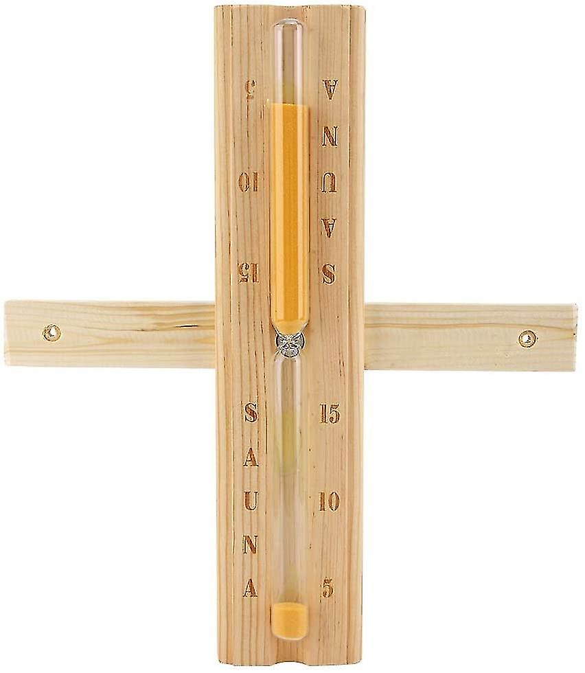 Hourglass for 15-Minute Sauna, Hourglass with Hourglass Timer for Sauna Session, 30cm