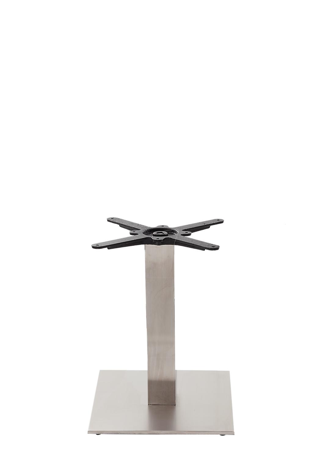 Square Stainless Steel Table Base - Medium - Coffee Height - 480 Mm
