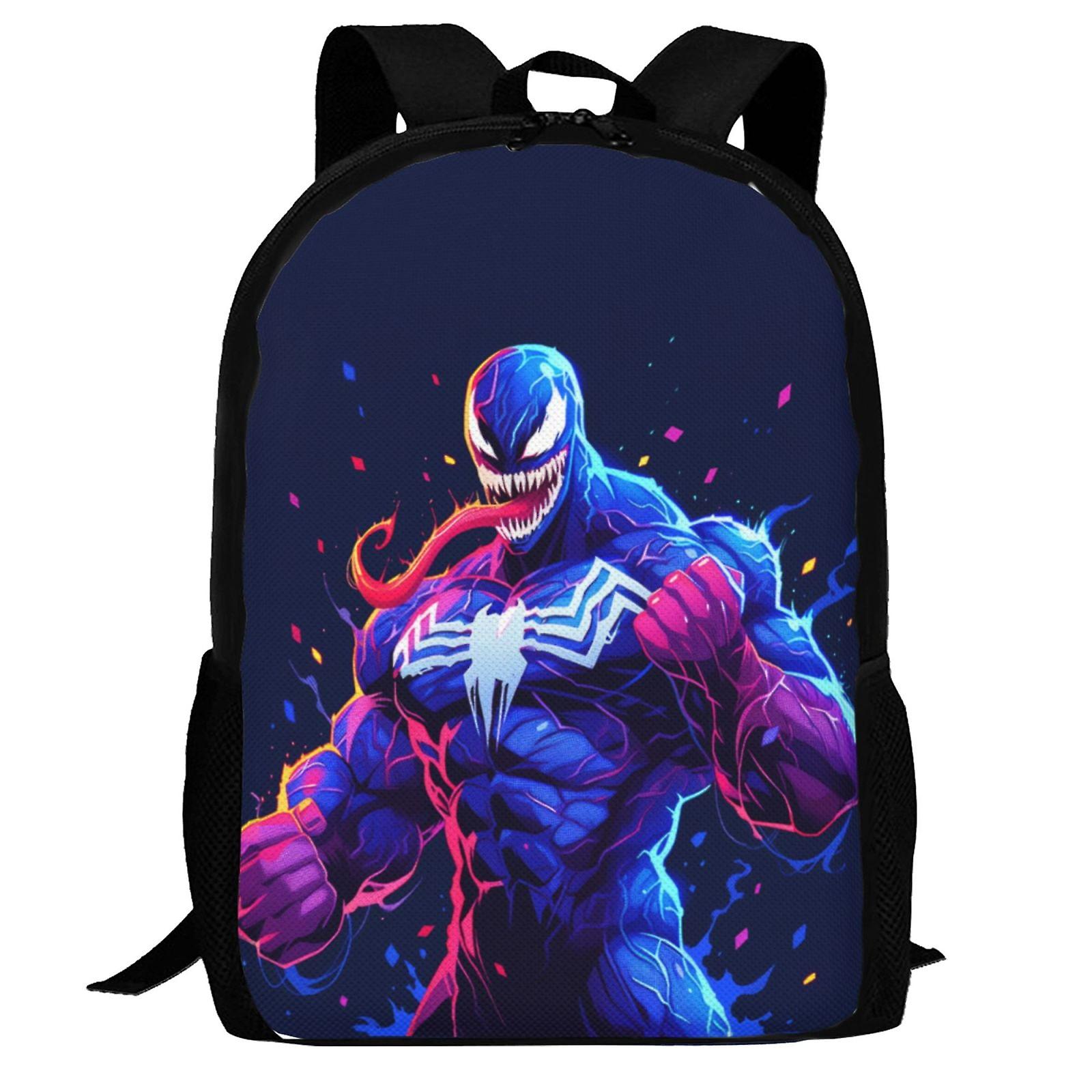 Venom Backpack,3d Print Laptop Backpack Lightweight Casual Daypack Bookbag Multi-Function Travel Backpack