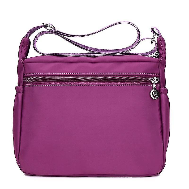 Women's casual anti-theft multi-compartment large capacity waterproof nylon shoulder bag