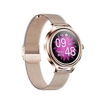 ZX10 1,09 Zoll HD-Farbbildschirm-Smartwatch-Stahlarmband (Roségold)