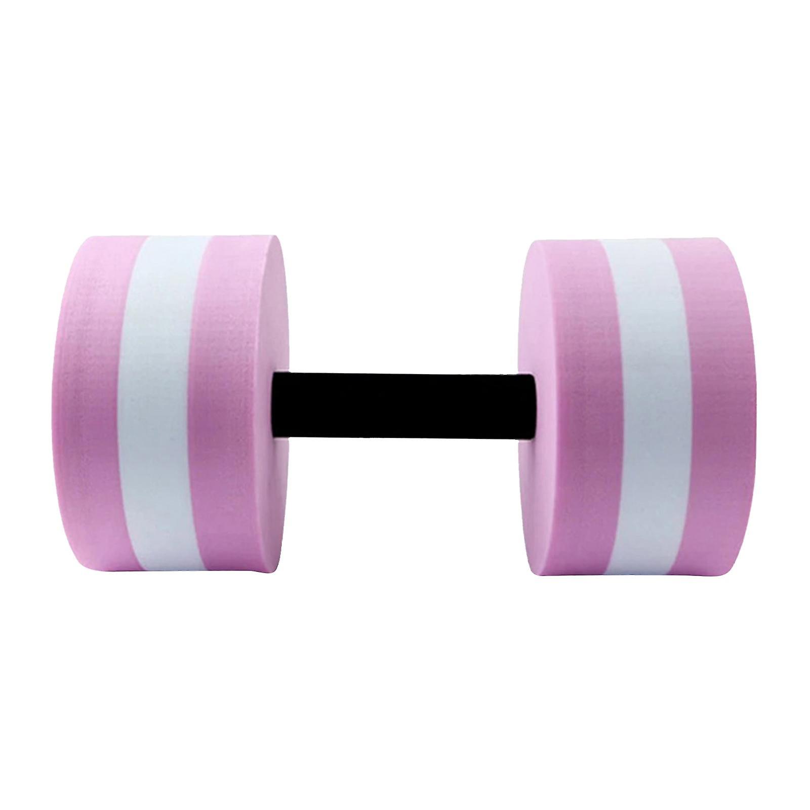 Aquatic Dumbbell Bar Adults Kids Aquatic Weights EVA Water Floating Dumbbell Pink