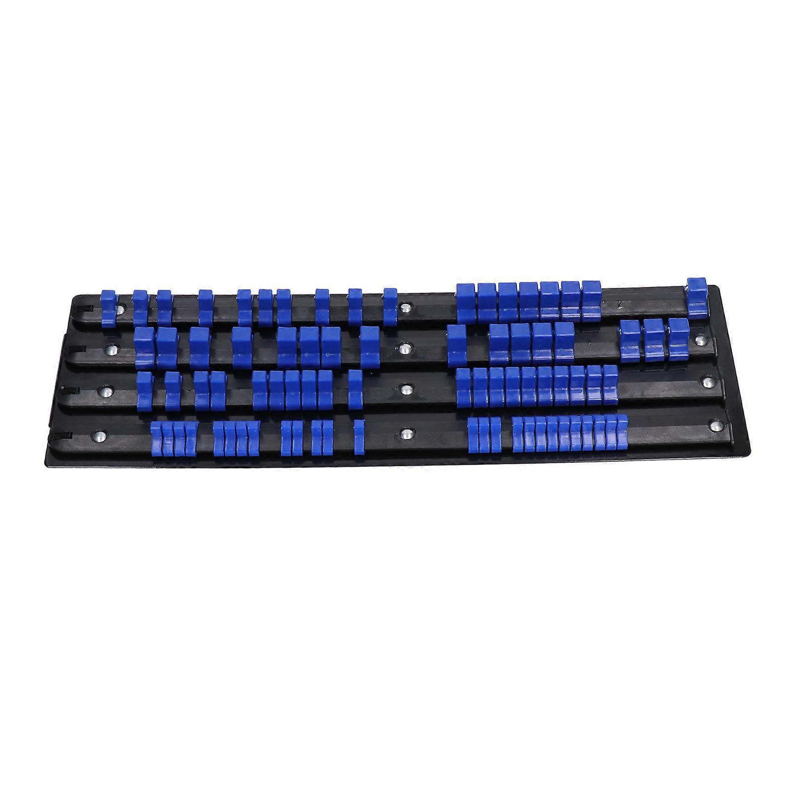 Socket Organizer Multifunctional 80Pcs Sockets Holder Storage Rack with Spring Ball Bearing