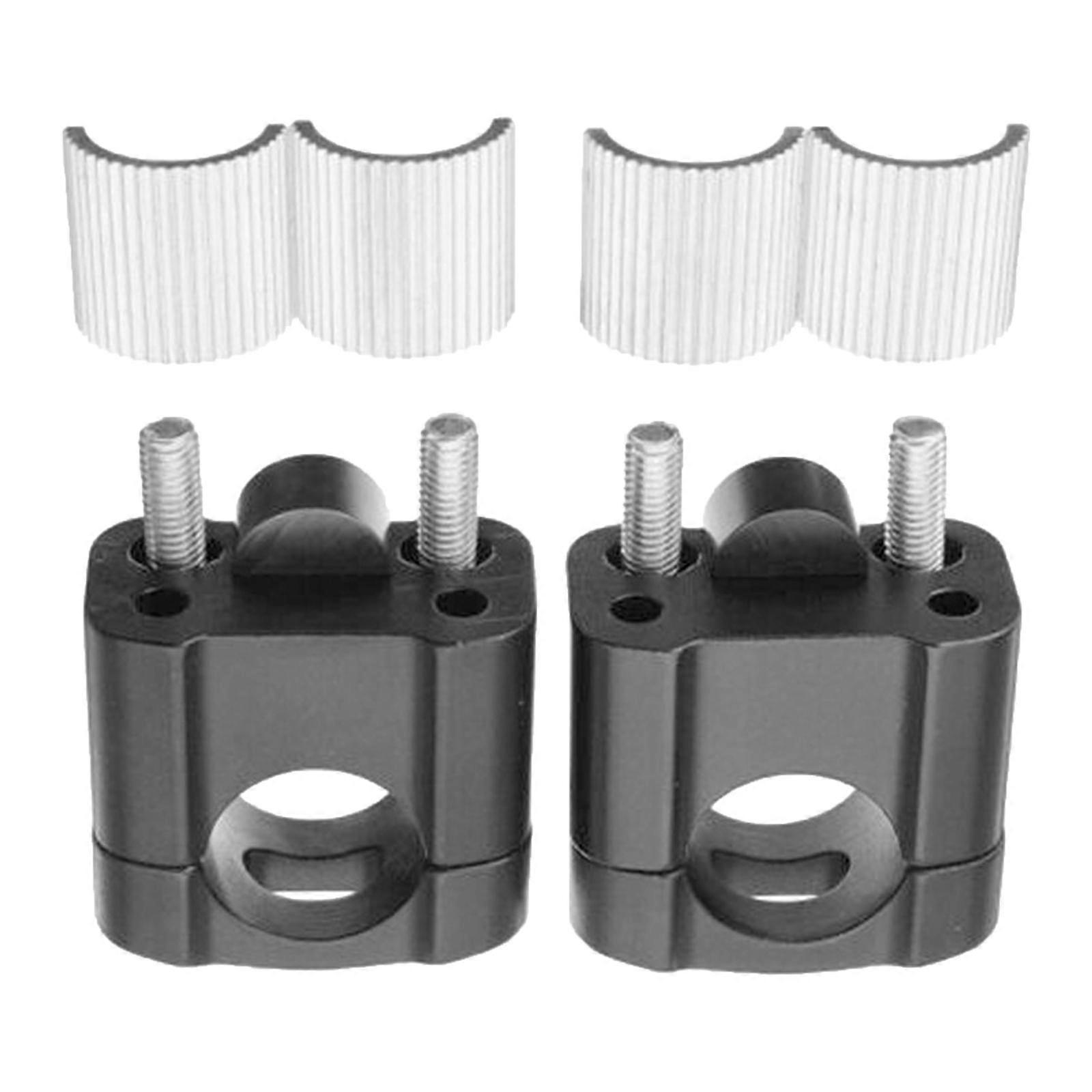 2x Universal Motorcycle Handlebar Risers 28mm Handle Bars Mount Clamp Bracket Replacement Accessories