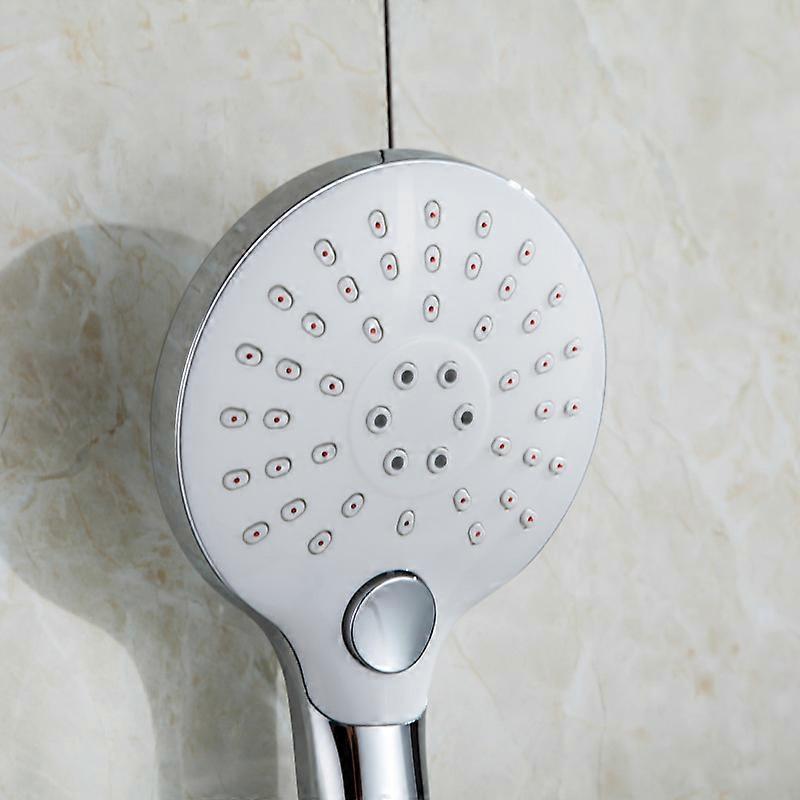 Chrome shower head Hand shower with 3 nozzles to choose from Universal removable anti-limescale hand shower